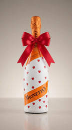 Mionetto Prosecco Prestige DOC Brut – Dárková zdobená lahev srdíčky