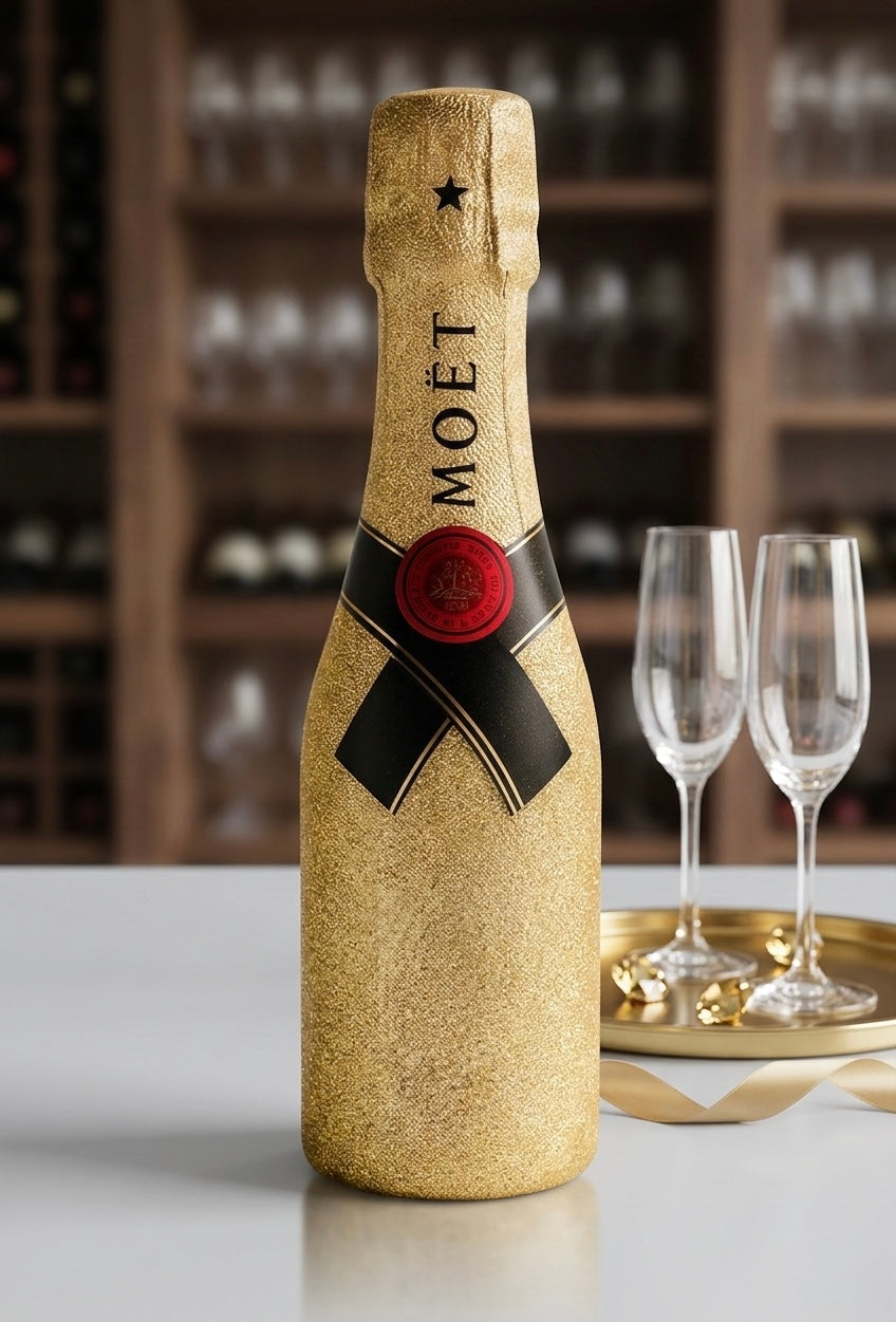 Moët & Chandon Brut 0,2l – zlatá zdobená lahev