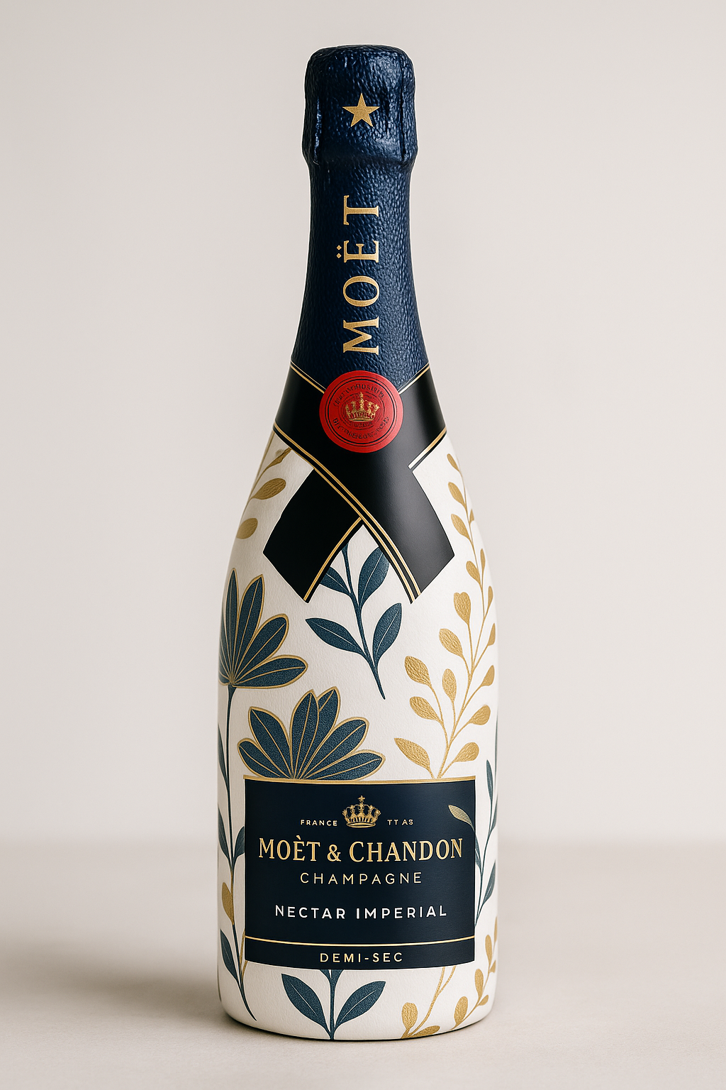 Moët & Chandon Nectar modrožluté květy