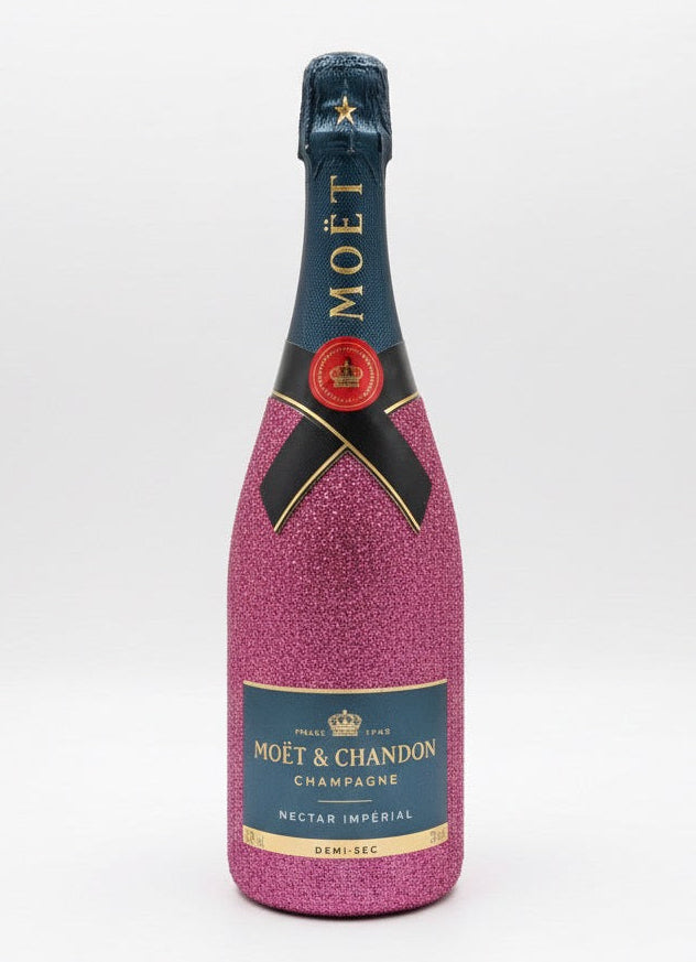Lahev Moët & Chandon Nectar růžové třpytky
