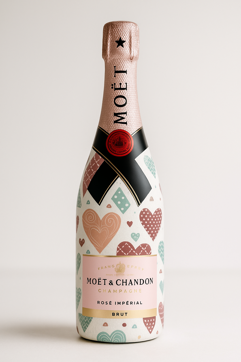 Moët & Chandon Rosé barevná srdce