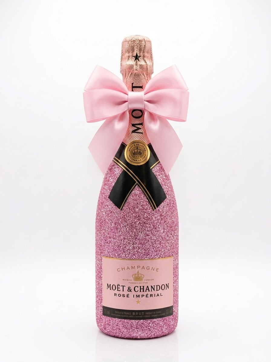 Moet chandon rose v ruzovych trpytkach