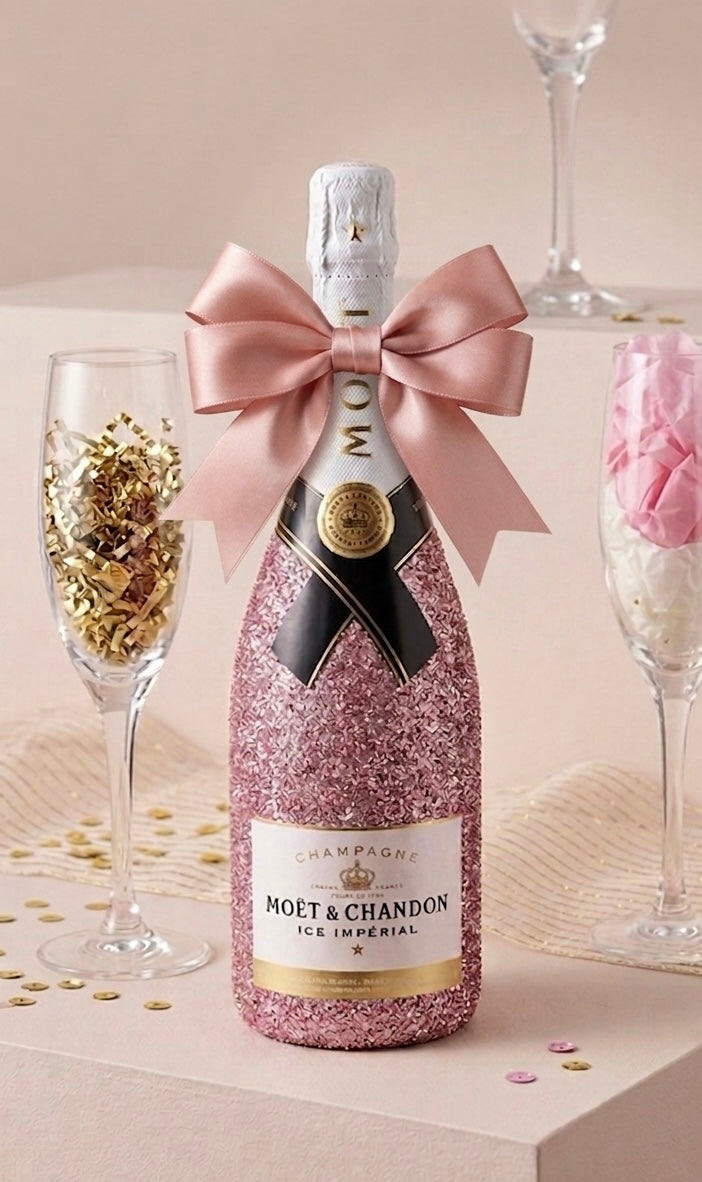 Moet Chandon Ice Imperial v růžových třpytkách