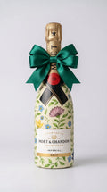 Moët & Chandon Brut – Geschenkflasche verziert mit Blumen