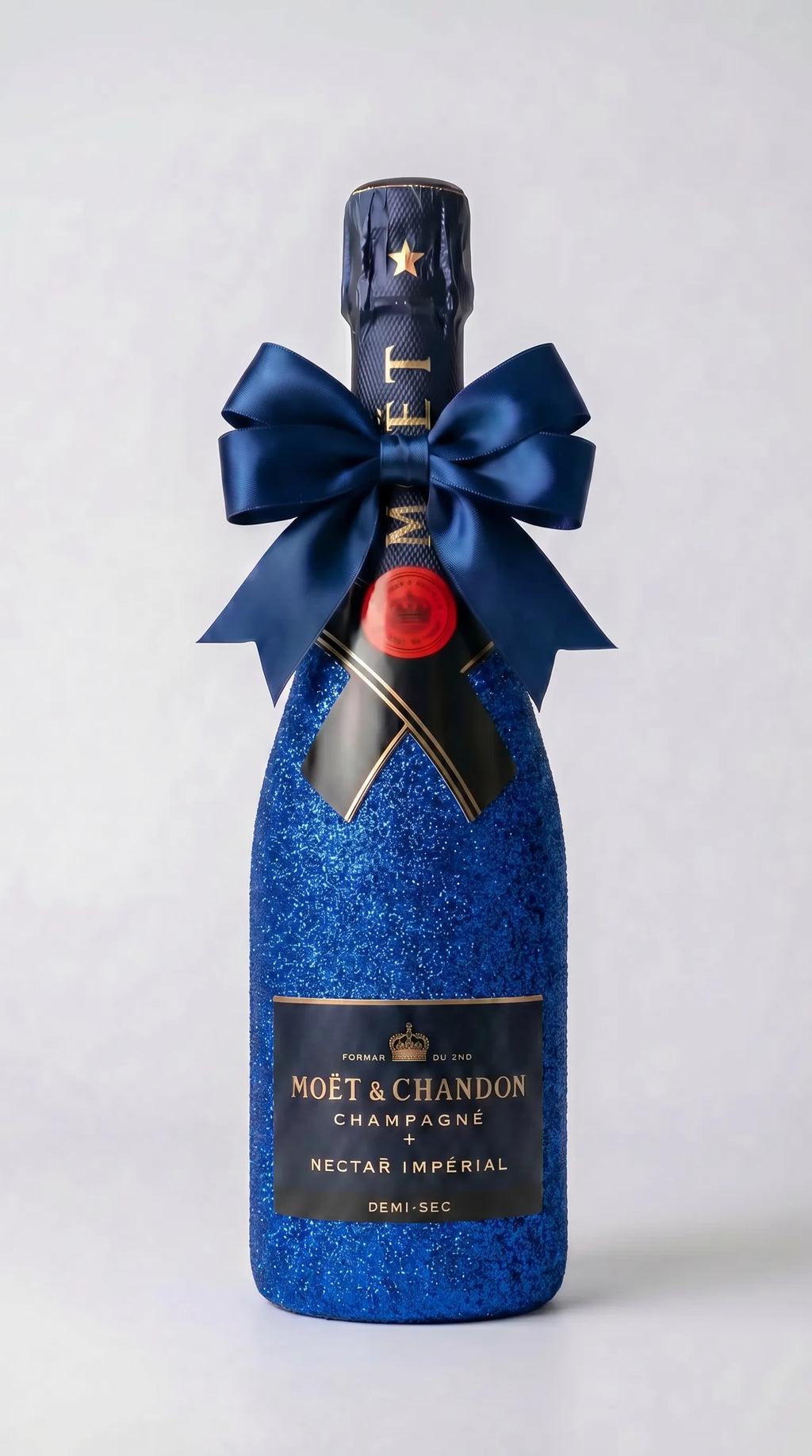 Moët & Chandon Nectar Impérial – Modrá dárková zdobená lahev