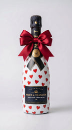 Moët & Chandon Nectar Impérial – Dárková zdobená lahev srdíčky