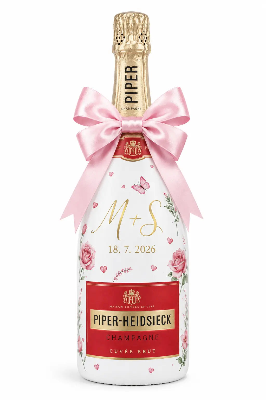 Svatební lahev na přání – Piper-Heidsieck Brut
