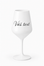 Plastová sklenička 470 ml s vlastním textem v bílé barvě