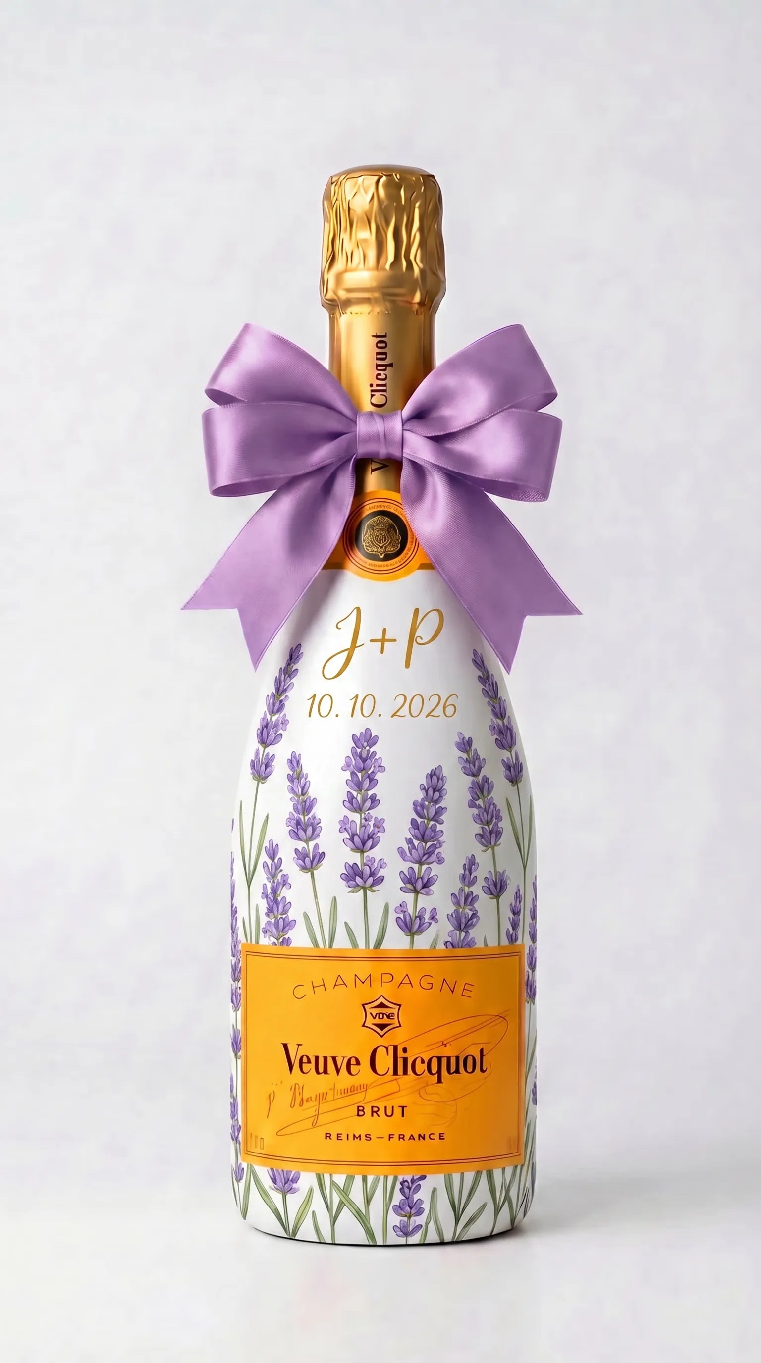 Svatební Veuve Clicquot brut fialový