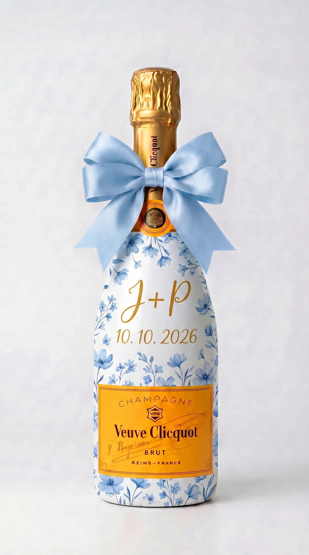 Svatební Veuve Clicquot brut modrý