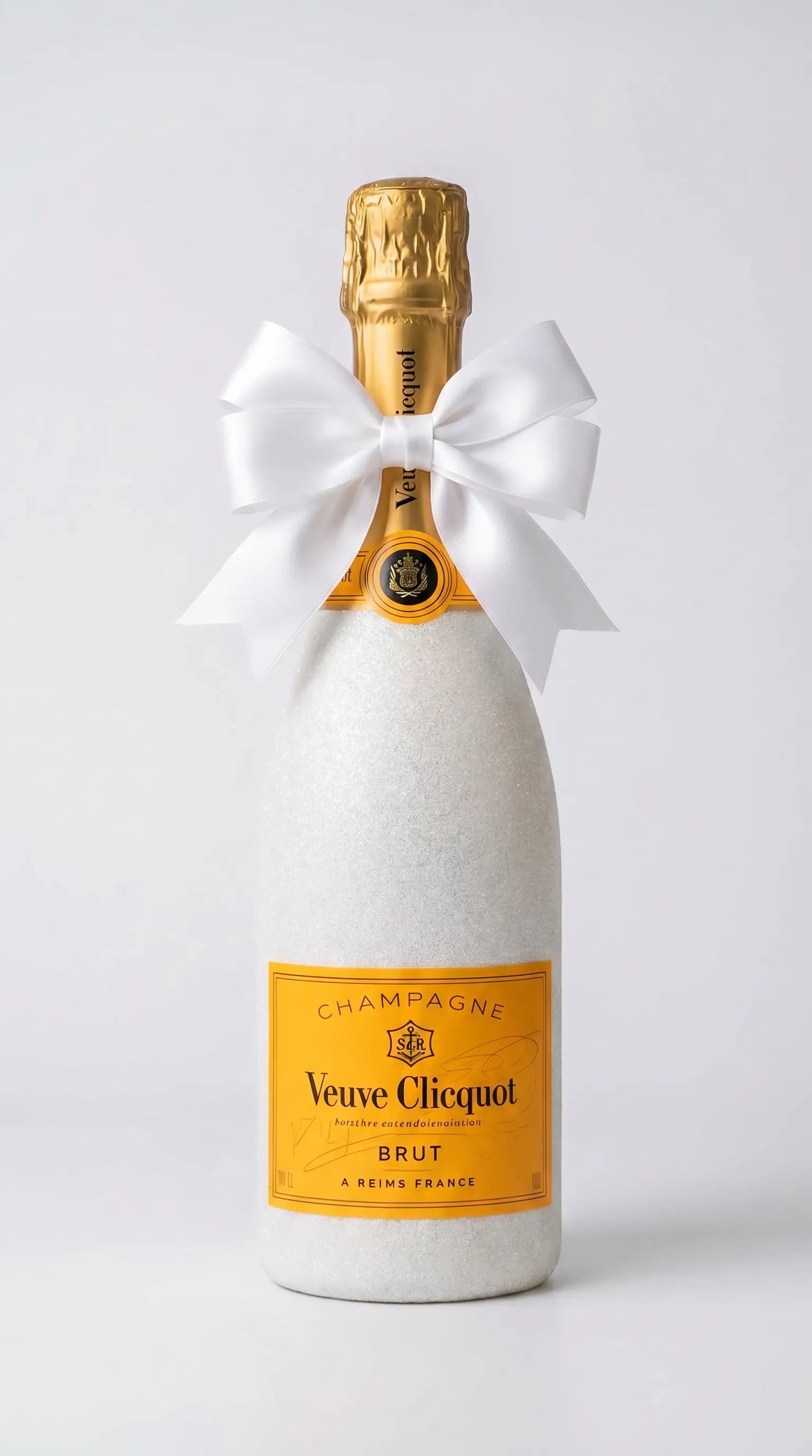 Veuve Clicquot Brut – Bílá dárková zdobená lahev