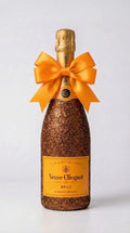 Veuve Clicquot Brut – Hnědá třpytivá zdobená lahev šampaňského | DressBottle