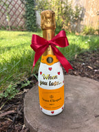 Personalizovany Veuve Clicquot 0,375 se srdicky.