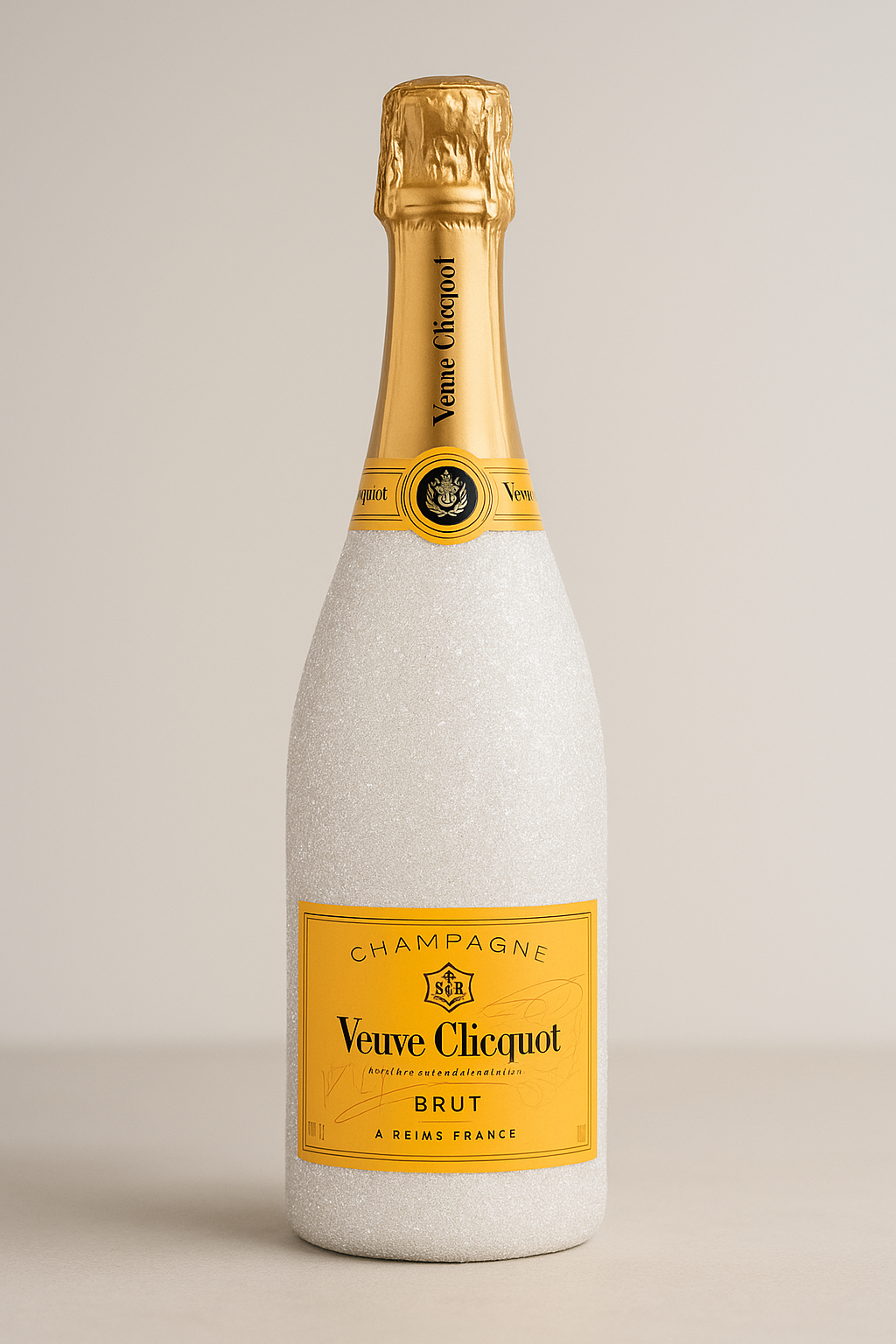 Veuve Clicquot bilé třpytky