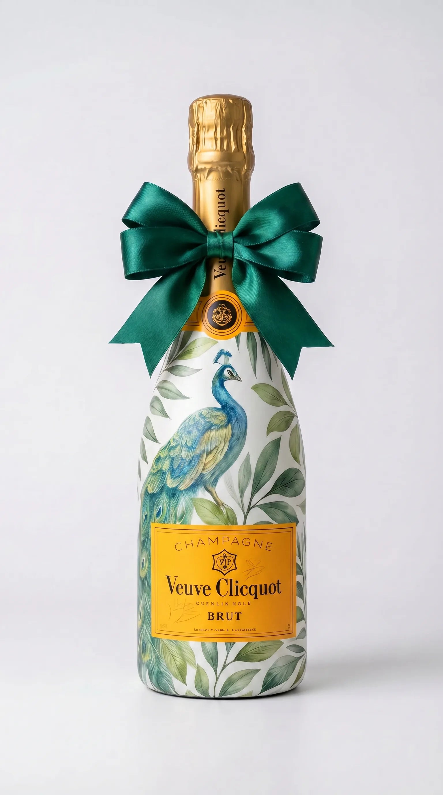 Veuve Clicquot Brut – Dárková zdobená lahev Páv