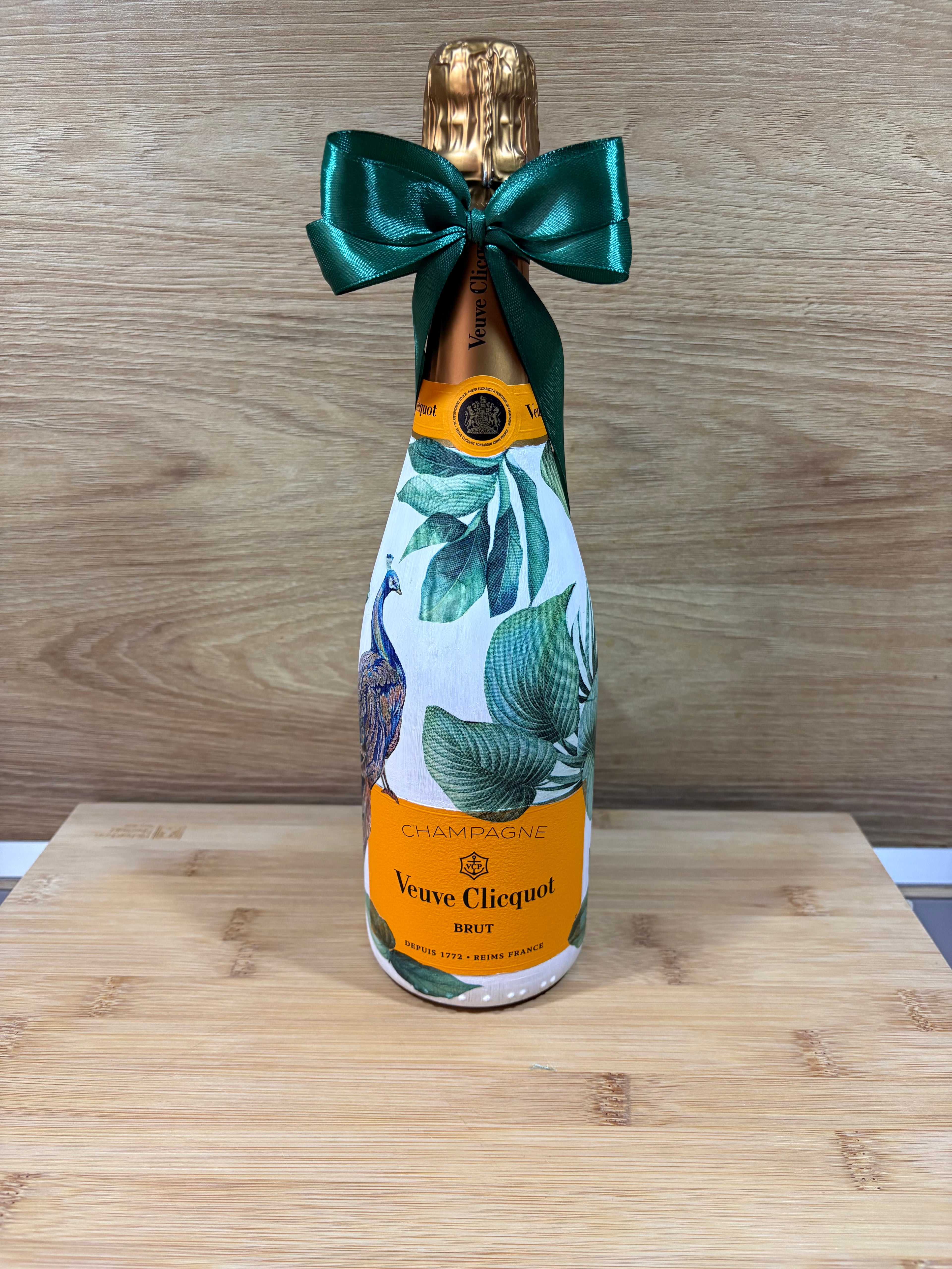 Veuve Clicquot Brut 0,75l – zdobená lahev Páv