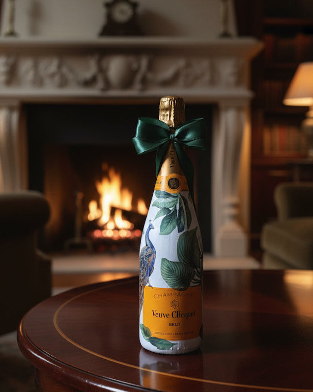 Veuve Clicquot Brut 0,75l – zdobená lahev Páv