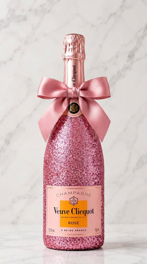 Veuve Clicquot Rosé – Růžová dárková zdobená lahev