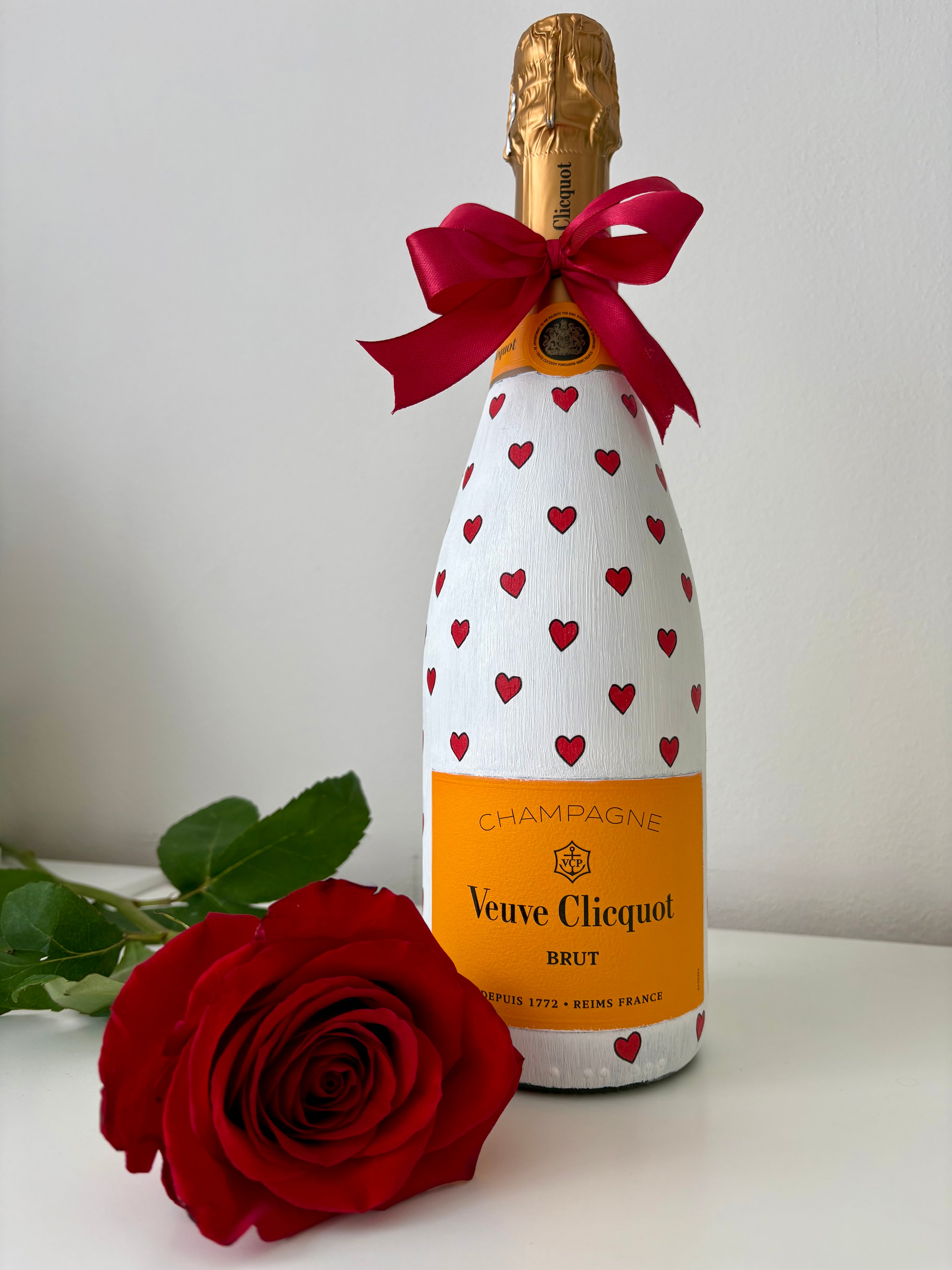 Veuve Clicquot Brut 0,75l – zdobená lahev Love
