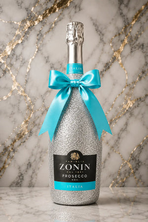 Zonin Prosecco Extra Dry DOC – Stříbrná třpytivá dárková lahev