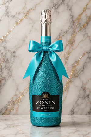 Zonin Prosecco Extra Dry DOC – Tyrkysová třpytivá dárková lahev